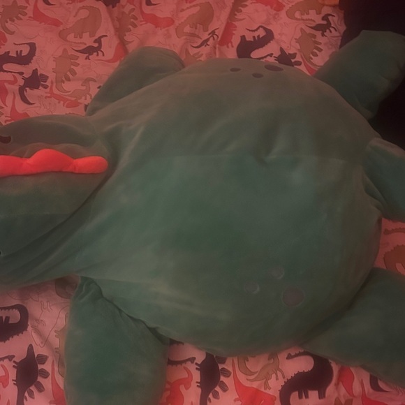 Green Dinosaur Plush pillow - Picture 2 of 3